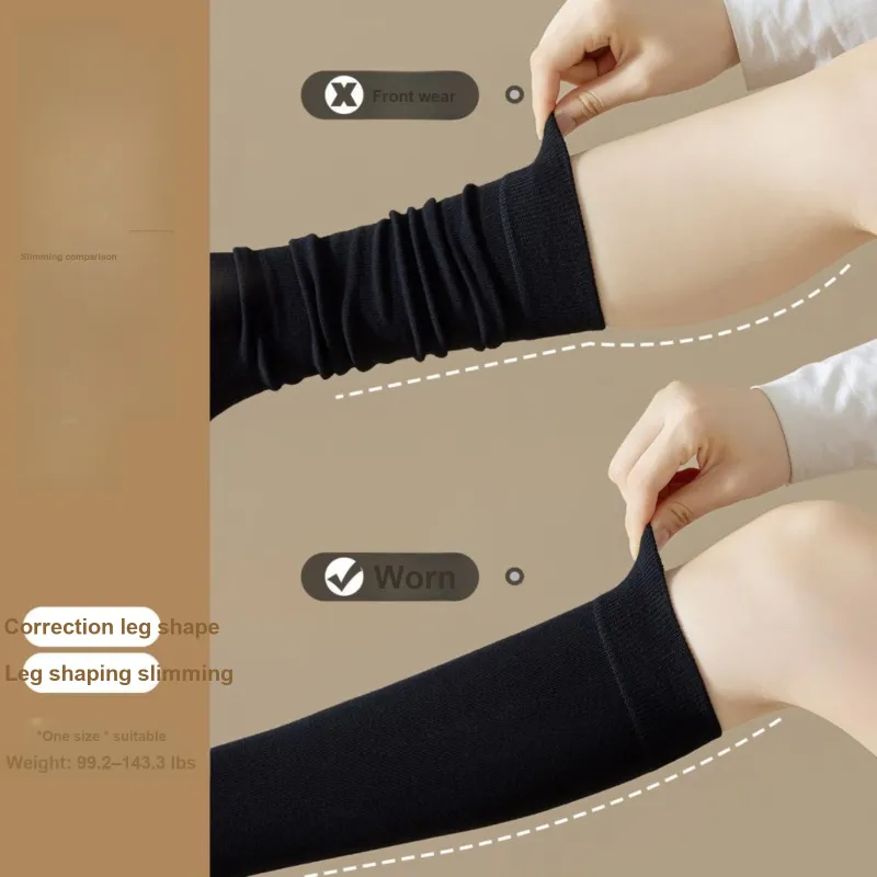XXLLG Knee High Socks Women's 4 Pack-4