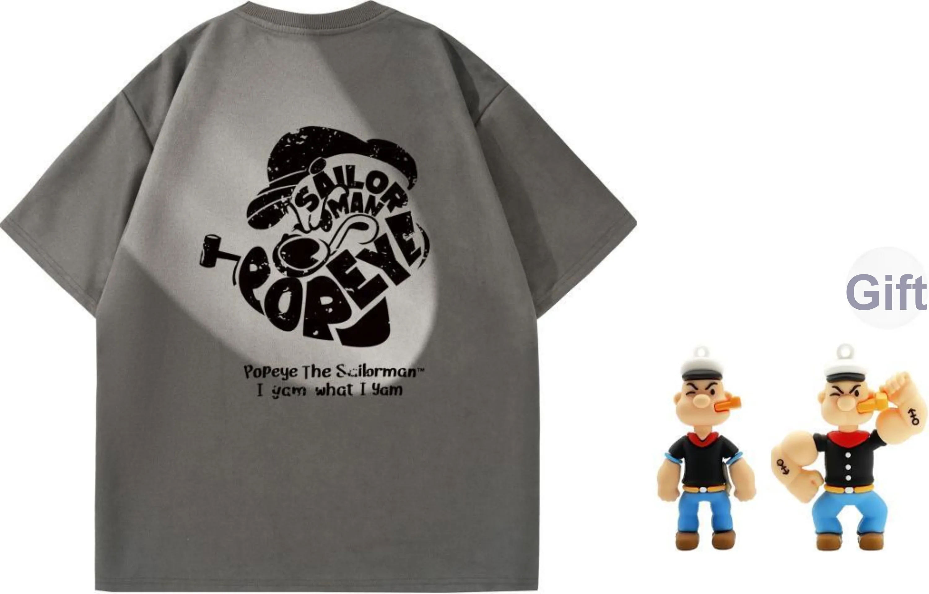 POPEYE T Shirt Summer Graduation Season Includes Gift Box Set Unisex