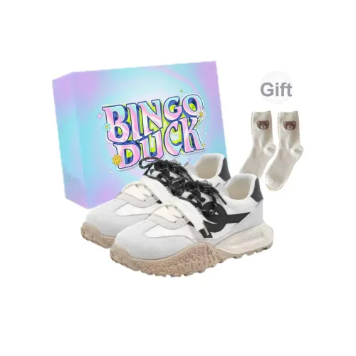 BINGO DUCK Slip-resistant Увеличение Высоты Низкие Кеды Повседневная Обувь Женская