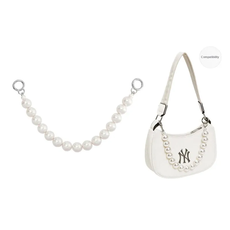 Lan Bao Fan Metal, Alloy Women's Bag With Pearl Decorative Chain Women's Silver-10
