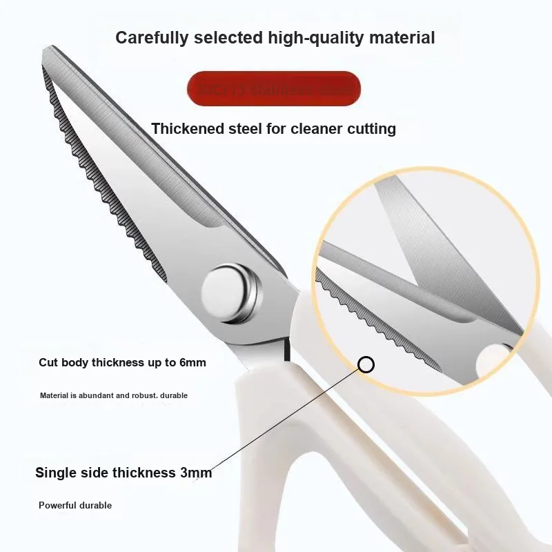 Eighteen Sons Household Scissors Milk White-18
