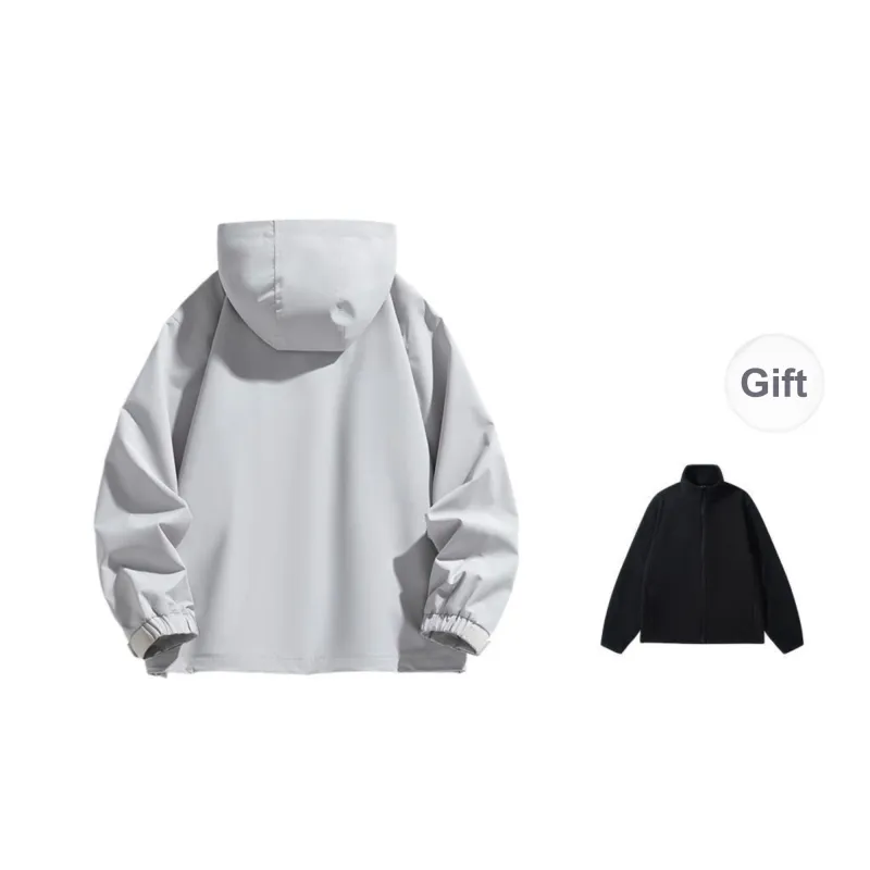 ROBINHOOD Water Resistant Windproof Breathable Warm Water Repellent Windbreaker Jacket Unisex-13