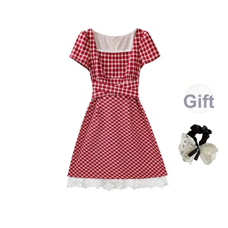 PAVEA Short Sleeved Dress Women's Rose Red