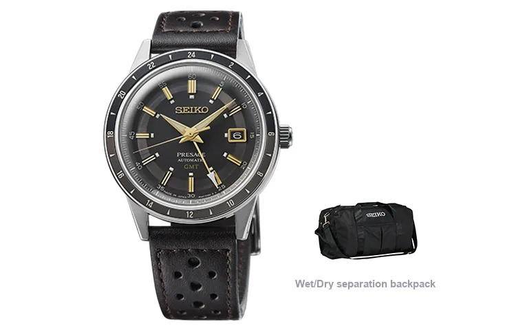 SEIKO Automatic Mechanical Movement Stainless Steel Strap Watch 40.75mm Men's Watches Blue Dial SSK009J1-10