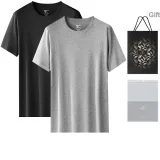 Crew Neck 2 Pack (Black+Heather Gray)