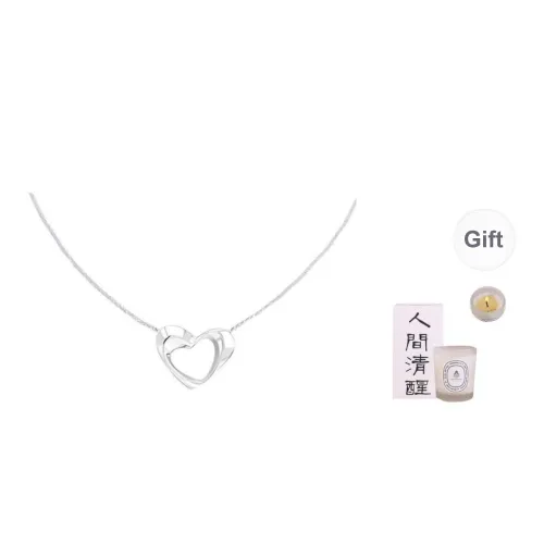 CALVIN KLEIN Titanium Steel Necklaces Women's Silver