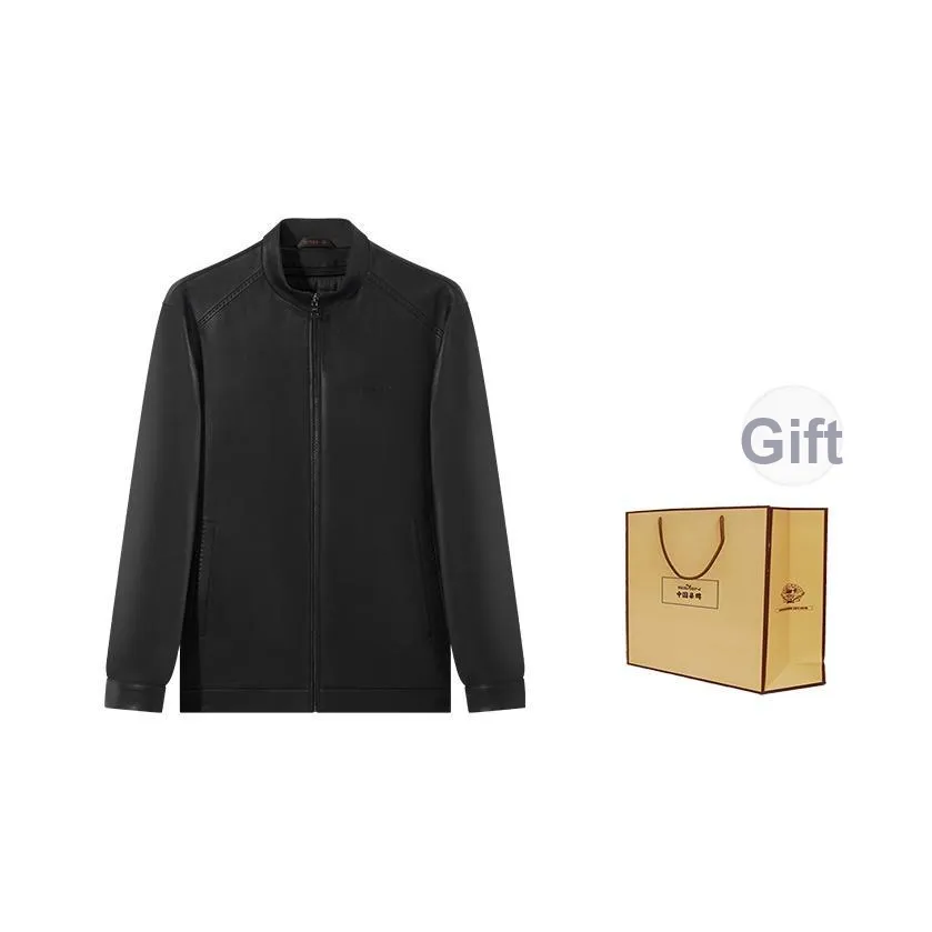 SEVEN Leather Jackets Men Black