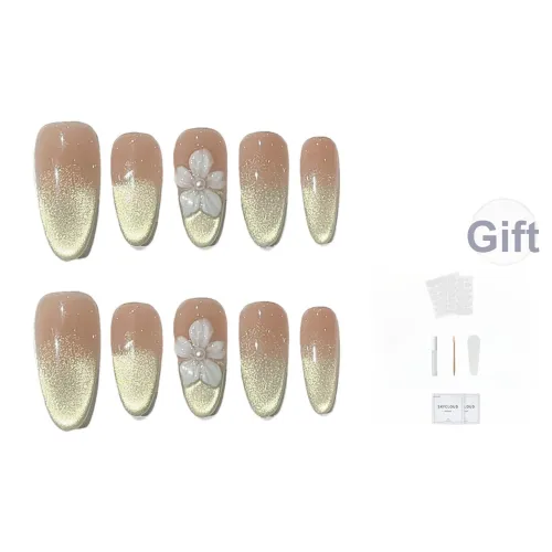 AIDINGQI Twin Flowers Весенний Летний Everyday Refreshing Floral Soft Brightening Cat Eye Handcrafted Nail Polish