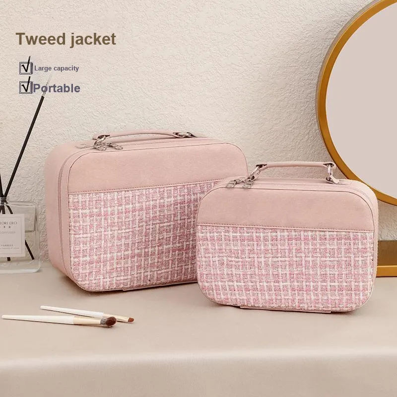 Gentle Welcome Chanel Inspired Portable Instagram Premium Style Makeup Bags-1