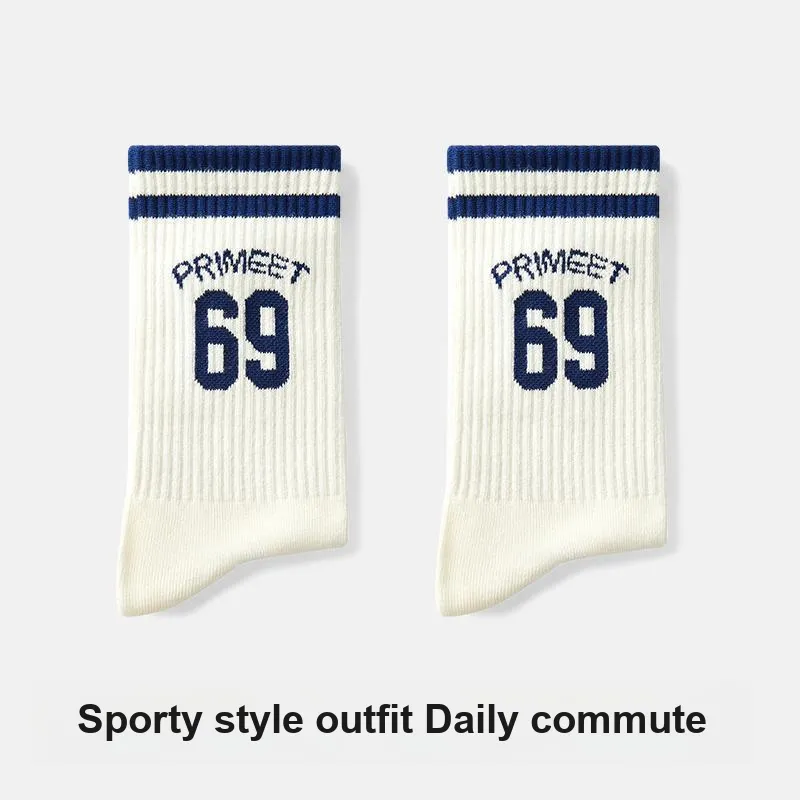 Primeet Mid Calf Socks Unisex 5 Pack-19