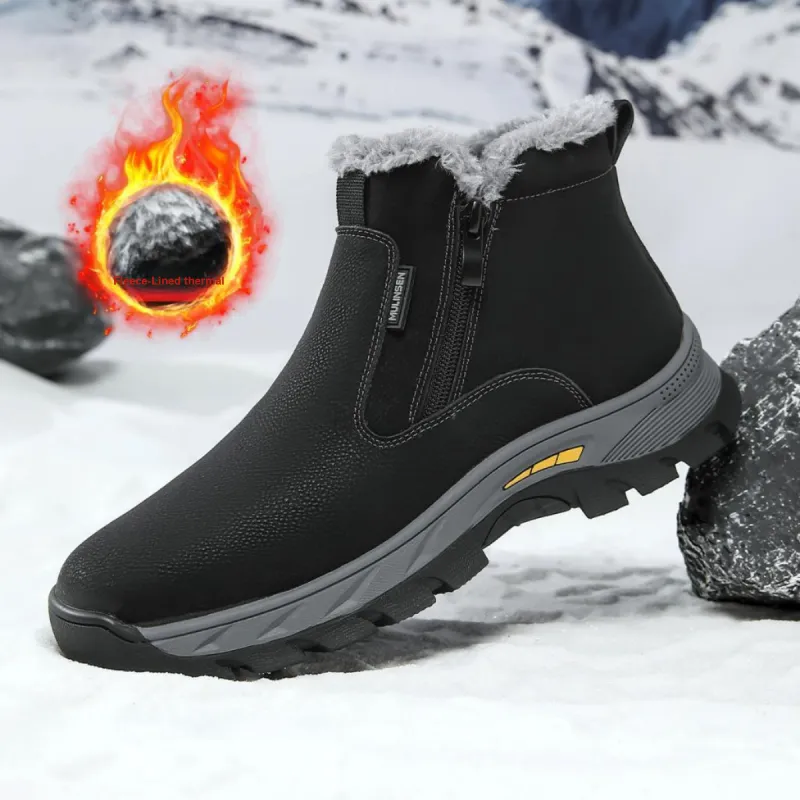 Mulinsen Dad Shoes Warm Height Increasing Wear-Resistant High-Top Casual Shoes Men's-13