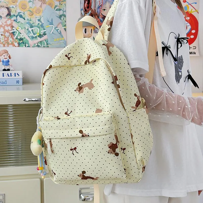 Kewuku Nylon Backpack Unisex Multicolor-23