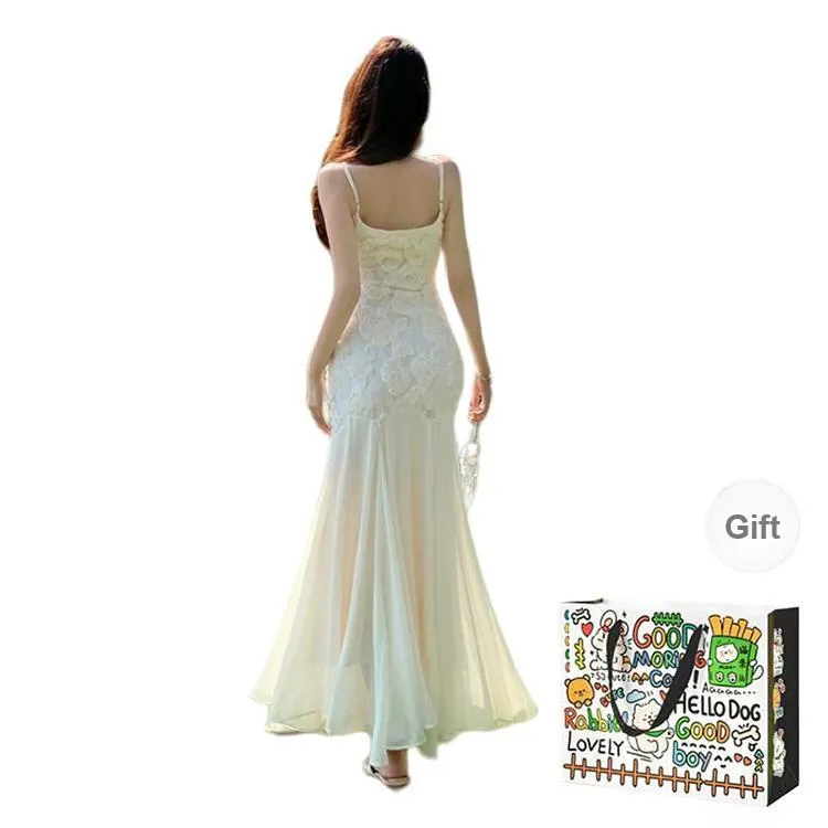 ZVJH Slip Dresses Women's Apricot Shopping Bag-1