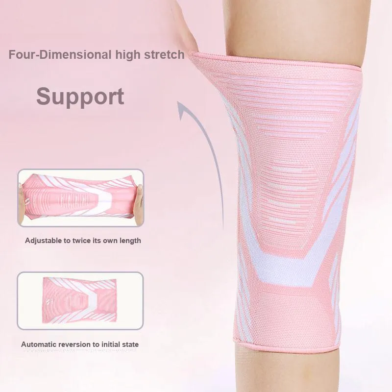 NAILEKESI Knee Pads Polyester Elastane Latex Thread Silicone Running Cycling Fitness Unisex-6