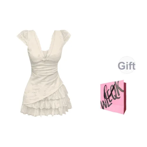 CTRTRC Короткий рукав Платье Женское