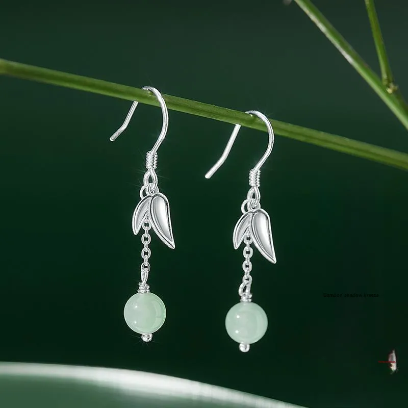 Branded Jewelry Earrings Green Jade Women's-2