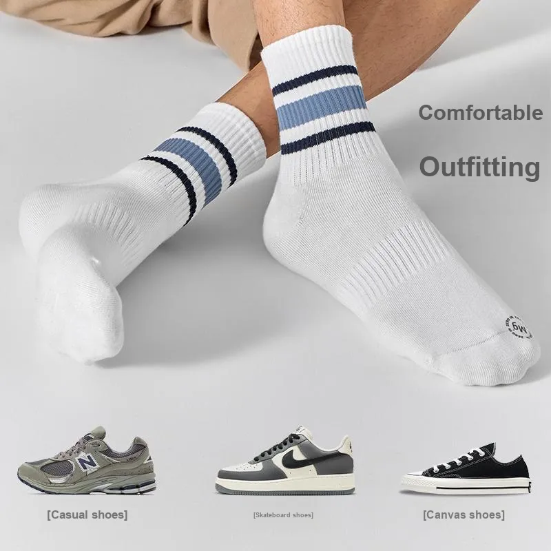 ZEROIN Mid Calf Socks Unisex 4 Pack-12