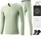 Modal Cotton Clothing Sets (Grass Green) Antibacterial and Mite-Resistant/Includes 2 Pairs of Cotton Socks+Shopping Bag