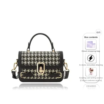 Teenmix Cow Leather With Synthetic Leather Small Square Bag, Shoulder Bag, Handbag Women's Brown/Black/Burgundy