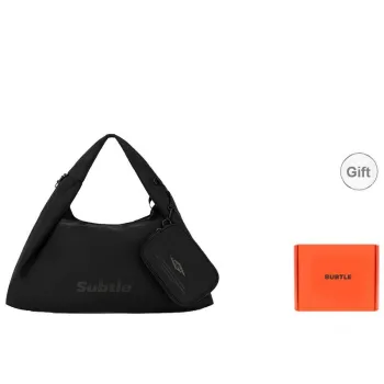 Subtle Fabric Handbag Mini Unisex Ink Black
