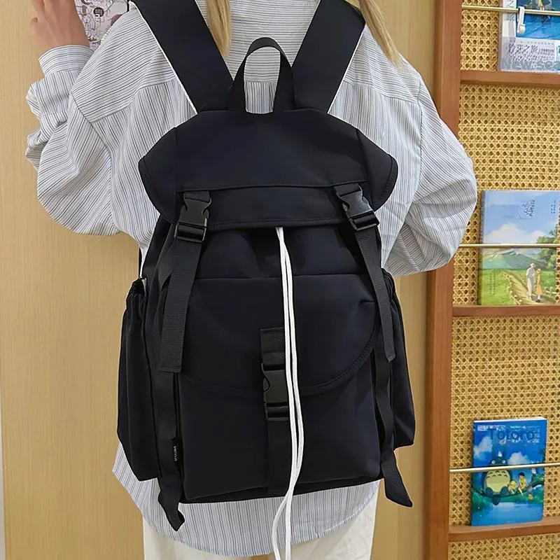 Yalu Nylon Backpack Regular Unisex Green/Khaki/Gray/Black-26