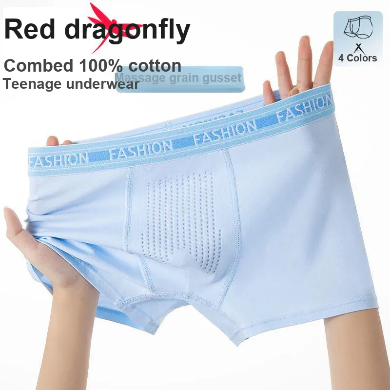 RED DRAGONFLY Cotton Panties Men's 4 Pack-1