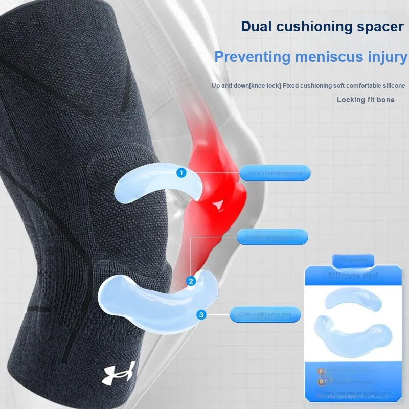 Under Armour Knee Pads Polyester Polyamide Running Mountaineering Hiking Cycling Volleyball Tennis Basketball Unisex-1