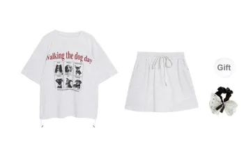 PAVEA Two Piece Skirt Sets Women's