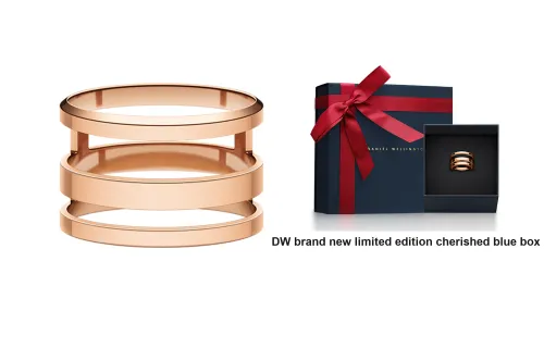 Daniel Wellington Alloy Rose Gold Ring Unisex