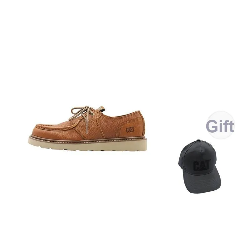 CAT Повседневные кожаные туфли с низким верхом Мужские