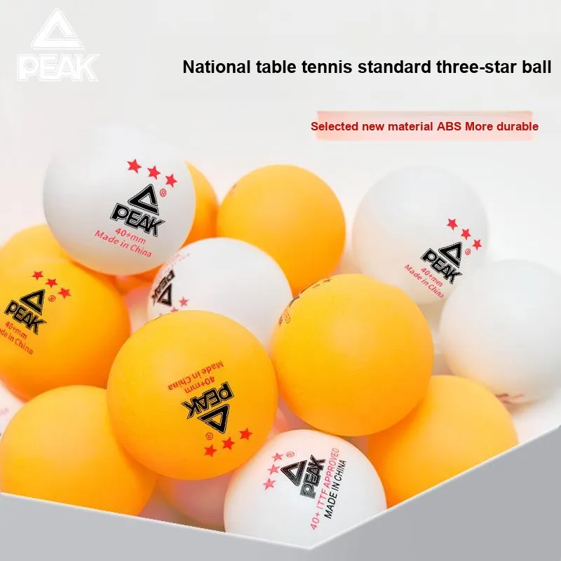PEAK Table Tennis New Material ABS Competition And Training Specific 40mm+ Yellow/White-6
