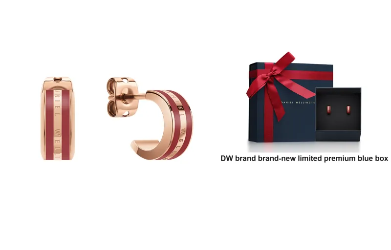 Daniel Wellington DanielWellington Accessories Alloy Stud Earrings Unisex Red-0