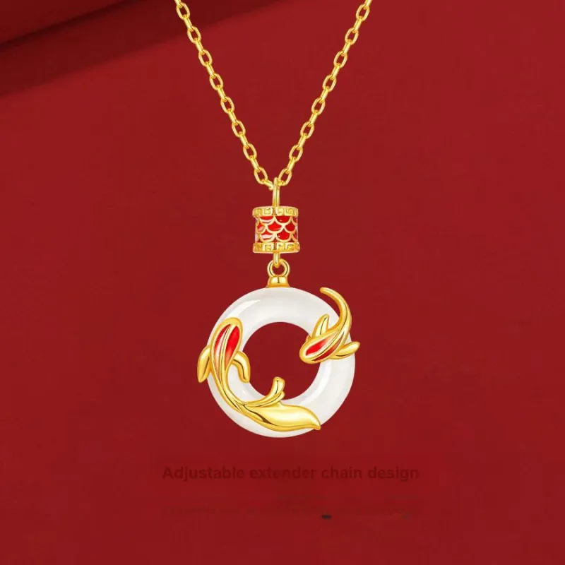 Master Kim Chalcedony Jade Necklaces Unisex-2