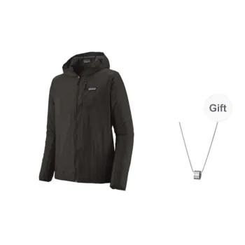 Patagonia Jacket Men's Black Comes With Necklace