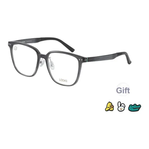 LOOK TR Памятный пластик Квадратные Оправы для очков Унисекс Универсальные Естественный Черный Рамка