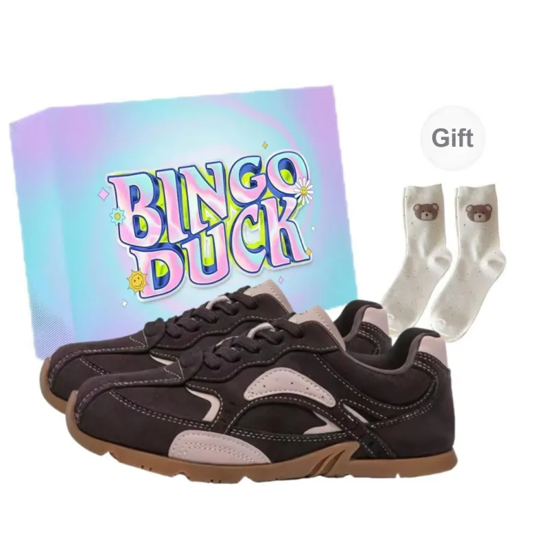 BINGO DUCK Non slip Lightweight Low Top Casual Shoes Women's-2