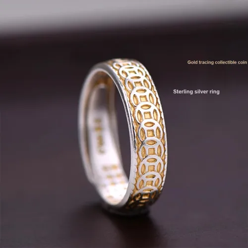 QINGAI Серебряные Кольца Унисекс