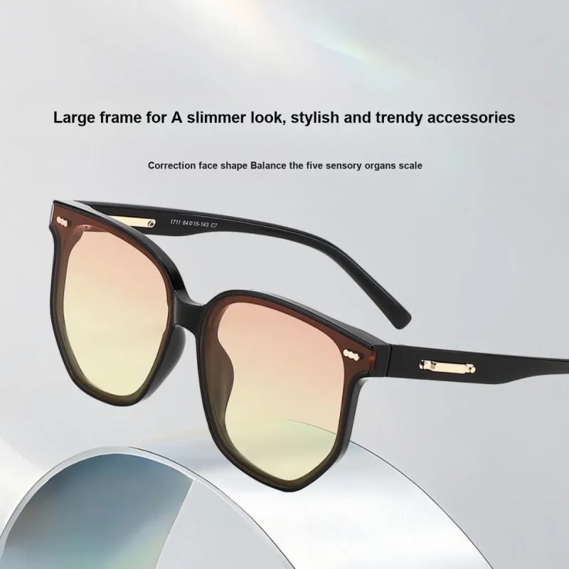 Sagawa TR/Memory Plastic Irregular Shape Sunglasses Unisex-3