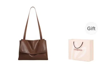Miao Di Vegetable Tanned Top Grain Cow Leather Shoulder Bag Crossbody Bag Regular Women's Vintage Brown