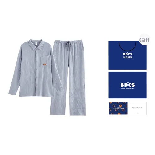 Peninsula City Пижамный комплект Мужской Небесно-голубой