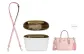 [Leather Strap]Rouge Pink Crossbody Shoulder Strap+DuPont Paper Liner