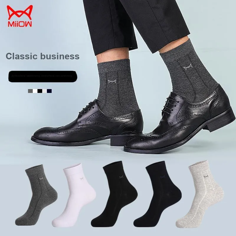MIIOW Mid Calf Socks Men's 5 Pack-1
