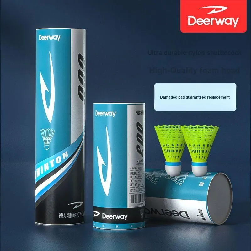 DEERWAY Nylon Shuttlecock 3 Pack Nylon Shuttlecocks-4