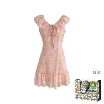 OURUOKE Short Sleeved Dress Women's