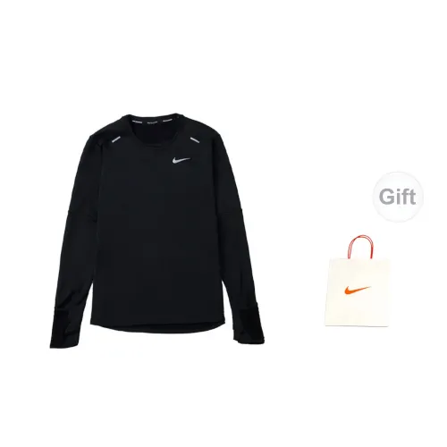 Nike T-Shirts Men Black Sweatshirts+Gift Bag