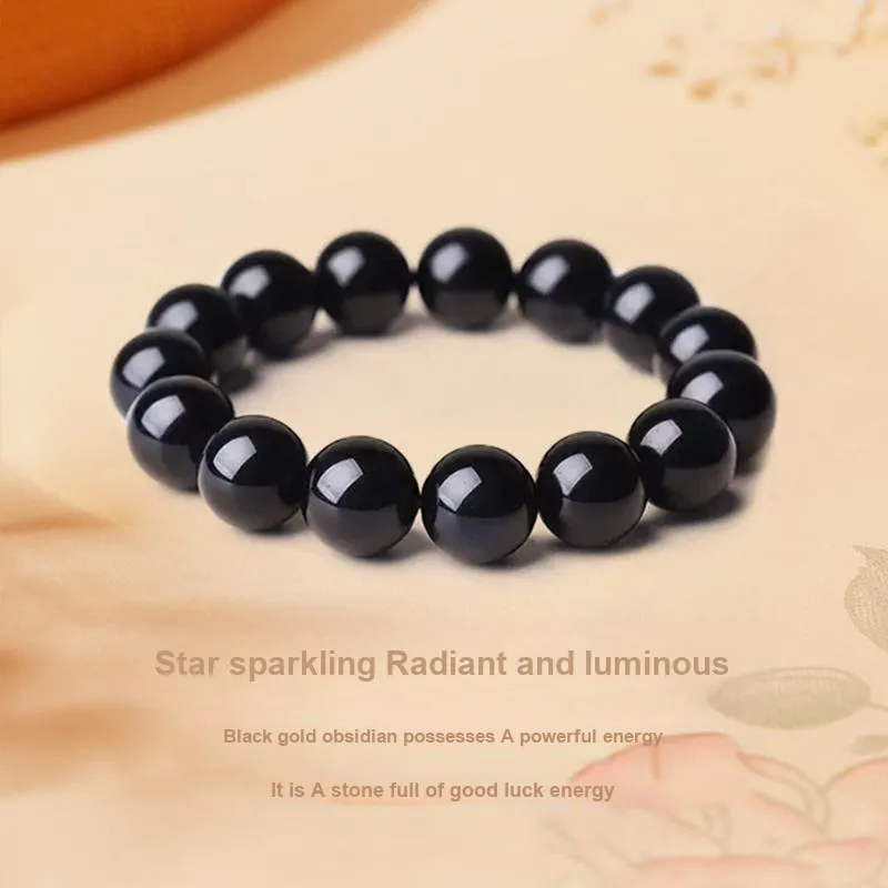 SUNFEEL Obsidian Jade Bracelets Unisex-2