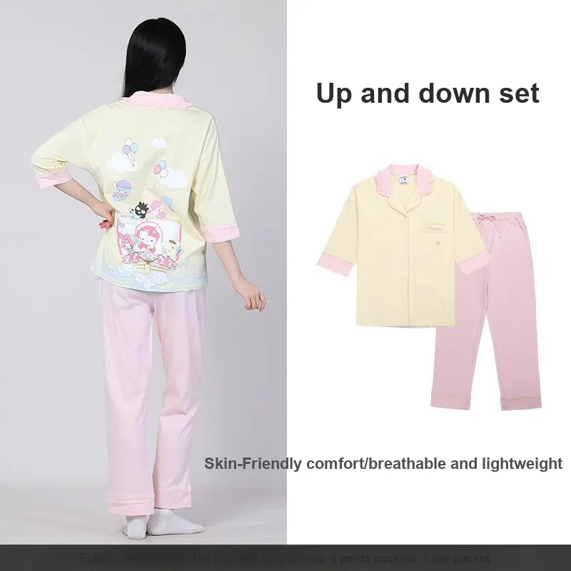 Tutuanna* x Hellokitty Pajama Set, Loungewear, Nightgown Women's-1