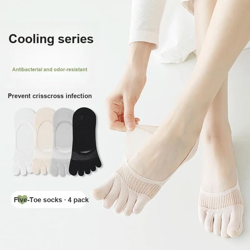 MIZU No Show Socks Women's 4 Pack-1