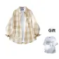 Apricot Plaid+White[T-Shirt]