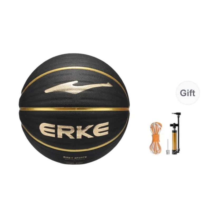 Erke PU Basketball Cool Black Warrior Size 7 Training Unisex-4
